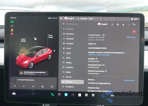 2020 Tesla Model 3 Long Range Dual Motor All-Wheel Drive from USA, damaged, VIN 5YJ3E1EB8LF712793